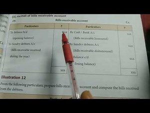 12th Accountancy chapter-1(format of bills receivable account and illustration 12)😇