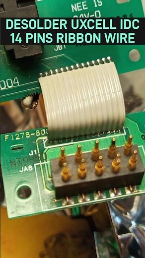 desolder uxcell idc 14 pins ribbon wire