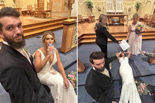 Bride faints during wedding seconds after saying ‘I do’ — as guests watch in horror