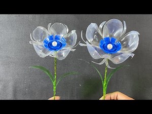 How to Make Beautiful Flowers from Waste Plastic Bottles 🌸 | Best Out of Waste DIY ♻️