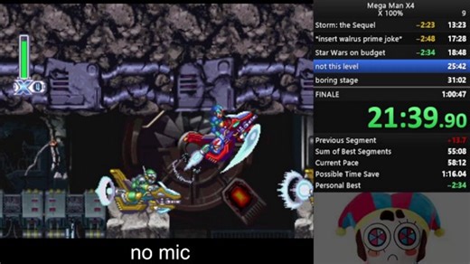 Mega Man X4 (X 100%) 57:00