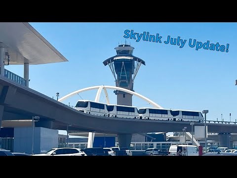 LAX Automated People Mover Skylink Construction Update - July 2025
