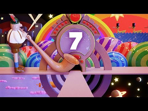 Sesame Street Pinball Number Count - #7 - Sightseeing - World Tour (Re-upload)