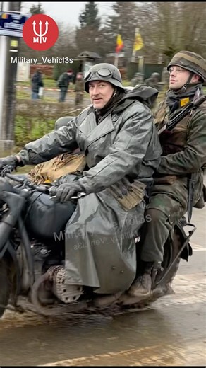 World War 2 Military Sidecar 💥🚲 #ww2 #military #sidecar #wwii #bmw #motorcycle