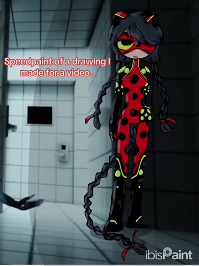 Speedpaint of a Traumatized Ladybug Character