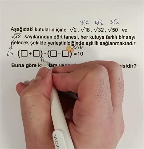 Square Root Expressions Past Exam Question #2026 #tyt #ayt #basicmathematics