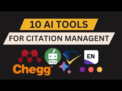 Top AI Tools for Citation Management