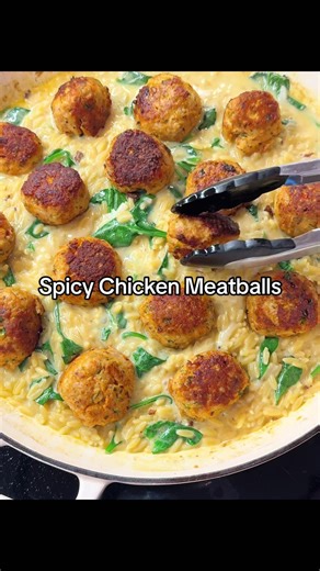 Spicy Chicken Meatballs with Orzo using AD/gifted @JDSEASONINGS spice mixes. Use my code MYCLEAN for 20% off at checkout. POV: you’re trying to eat healthy but still want BIG flavour 🌶️✨ I’m making spicy chicken meatballs with orzo — super quick, juicy, and full of punch. I mixed Heck Italian chicken mince with an egg, JD Seasoning Spicy Meatball mix, breadcrumbs, Parmesan, parsley, a pinch of sea salt… and a little olive oil to keep them extra juicy. Then rolled them into small meatballs. Frie