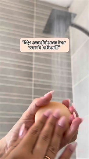 New to conditioner from a bar? The key is that a brand new one needs to activate in warm water first before it can glide up. When using your bar the first few times, let your bar soak in warm water for 5 minutes before use, as this softens the bar and helps you transfer enough product onto your hair. Once it's activated, it will glide like a dream from there. Reminder - a conditioner bar won't foam like a shampoo, it's not designed to. Simply coat your hair, let the oils work their magic, and ri