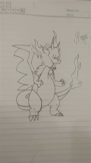 Mega Charizard drawing #pokemon