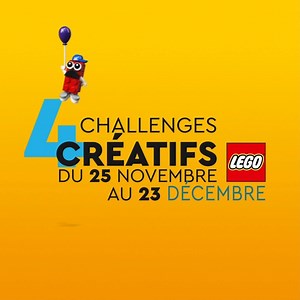 Participez au grand jeu-concours de la créativité LEGO ! Rendez-vous dès demain sur notre page Facebook et notre compte Instagram pour tenter votre chance. Des défis créatifs et de nombreux lots à gagner jusqu’au 23 décembre ! Préparez vos briques ! #ConstruisonsEnsemble | LEGO