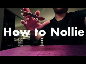 Easy How to Nollie on a Fingerboard / Tech Deck Tutorial