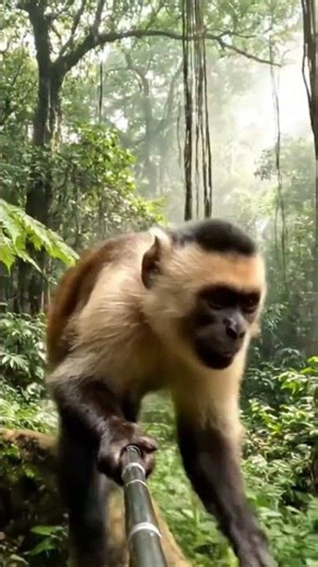 monkey blogging in jungle #viral monkey