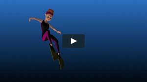 Swimming Under Water Animation
