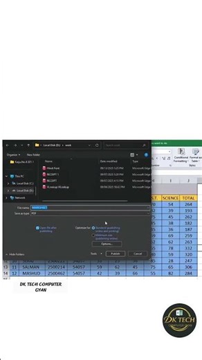 Create PDF file in Excel💯🚀#fblifestyle #basic #shorts # #tipsandt