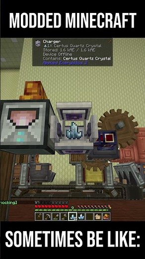 Modded Minecraft is like.. #minecraft #ae2 #automation #chillvibes #gaming #minecraftvideo
