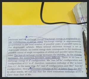 electrons and the exchange energy. Exchange energy is responsib... | Filo