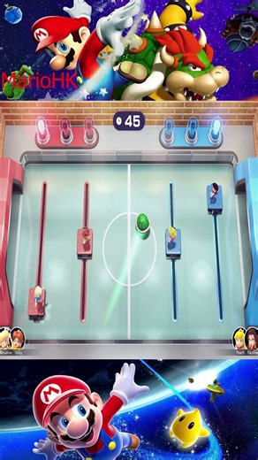 【マリオパーティ スーパースターズ】スピードホッケー* ロゼッタ vs. ピーチ vs. デイジー vs. ポリーン * セーラームーンのコスチューム (COM最強 たつじん)310726