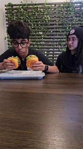 “I’m not hungry”proceeds to take the first biteSome things never change 😂2 cheeseburgers for $15.99…