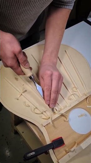 Classical guitar bracing #customguitars #classicalguitar #sinisaluguitars #handtools #luthierlife