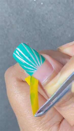 Nail art using Tape #nailart #naildesign #simplenails #homemade #diynails