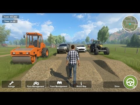 🌾 Farming Simulator Open World Gameplay | Farmer Life & Vehicle Selection 🚜🔥