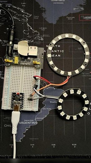 ESP32 + Pixel LED with Zero lines of code. WLED #esp32 #shortsvideo