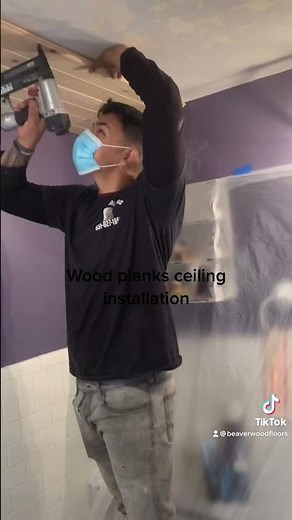 How to install Tongue and groove ceiling