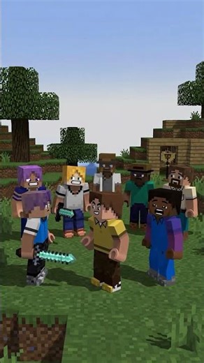 Building a Village Together in Minecraft | Survival Community Project #minecraft #minecraftshorts