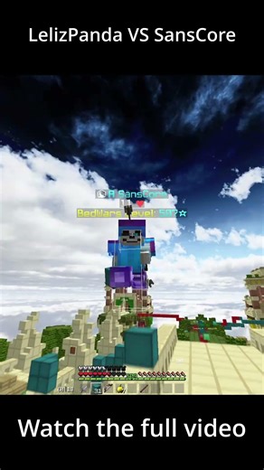 1v 1 ‪@LelItzPanda‬ Insane Clutch #minecraft #hypixelhackinguntilban #hypixel #bedwars #pvp