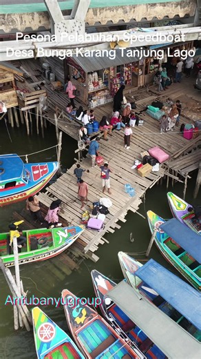 Pesona Pelabuhan Speedboat Desa Bunga Karang Tanjung Lago
