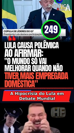 Lula's Words vs Reality #contradiction #politics #g7
