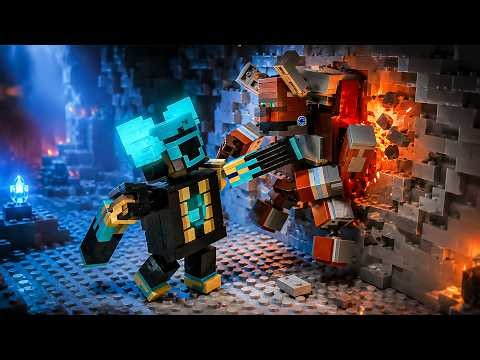 Pillager raid - Warden‘s treasure ( Warden 2) - Lego Stop Motion | Minecraft Animation