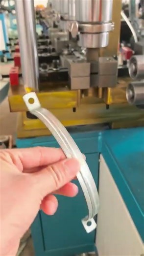 Rubber pipe clamp Flat Iron Bending and Punching Machine SPLIT CLAMP for pipe making Machine