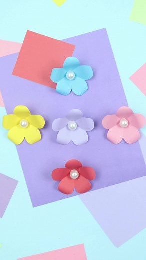 Easy Paper Flower Making Tutorial with Five Petals