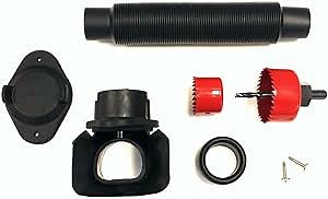 EarthMinded FlexiFit Universal Diverter System - Works with Standard Rectangular Downspouts - Easily Connects Your Existing Rain Barrel to a Downspout Diverter System