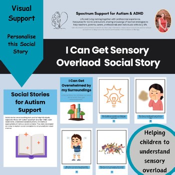 Sensory Overload Social Story Autism Helper Visual Calming Strategies Visuals
