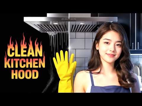Transparent 4k cleaning, Cooking and cleaning the kitchen