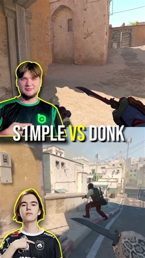 S1mple destroys Donk in Dust2 AWP duel mid💥 | Counter-Strike 2