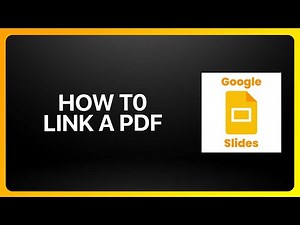 How To Link A Pdf To Google Slides Tutorial