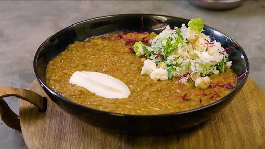 20K views · 277 reactions | ULTIMATE Red Lentil Dahl!  Here's the easy, step-by-step recipe for one of Arun's favourites , cooked with his favourite ❤️ Join Arun and Olive as they cook one of most popular, wholesome, and crowd-pleasing dishes around  ❤️ | Green Saffron | Facebook