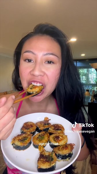 Vegan Kimbap Recipe Fried in Egg | Plant-Based Delight