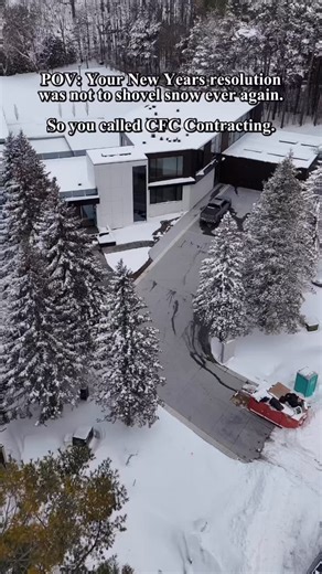 CFC Contracting | New year, no shovel. ❄️🔥 Our client’s New Year’s resolution was simple: never shovel again. So we designed and built his custom home with... | Instagram