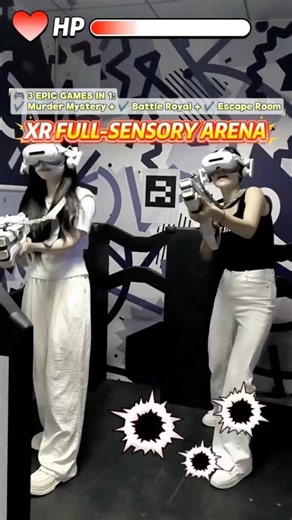 Ever dreamed of stepping INSIDE your favorite game? Try “XR FULL-SENSORY ARENA”, It blows your mind!