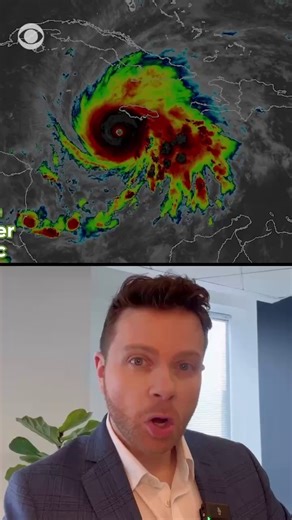 33K views · 298 reactions | Hurricane Melissa is now tied for the second-strongest hurricane ever recorded in the Atlantic Ocean for its sustained wind speed, which has reached 185 mph — stronger than 2005's Hurricane Katrina. Its pressure is also among the lowest ever recorded in the Atlantic, indicating an incredibly powerful storm. Meteorologist Andrew Kozak breaks down the latest. | CBS News | Facebook
