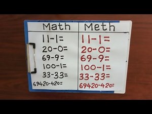 The Difference Between Math And Meth (Part 19)