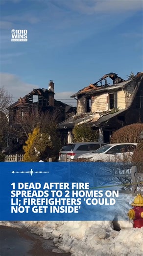 🚨 A raging fire spread to two homes on Long Island early Wednesday, killing a resident in one of the homes. A second person managed to escape, as did a family of four in the neighboring house, officials said. The fire broke out around 4:30 a.m. on Chapman Avenue in Bellmore. Nassau County Fire Marshal Michael Uttaro said the house went up in flames very fast and firefighters couldn’t get inside. “There was already fire emanating from all the windows, the doors,” Uttaro said. “It was impossible 