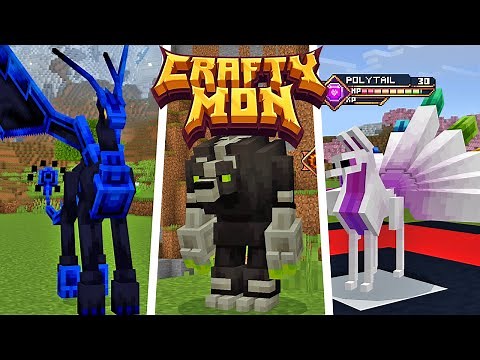 ALL EVOLUTIONS & SHINIES in CraftyMon Addon for Minecraft Bedrock