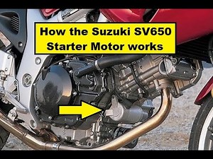 Suzuki SV650 - How the starter motor works