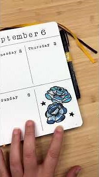 Weekly bullet journal spread setup! TY to the sponsor ‪@ContactCrafts‬ -- link in comments! #bujo